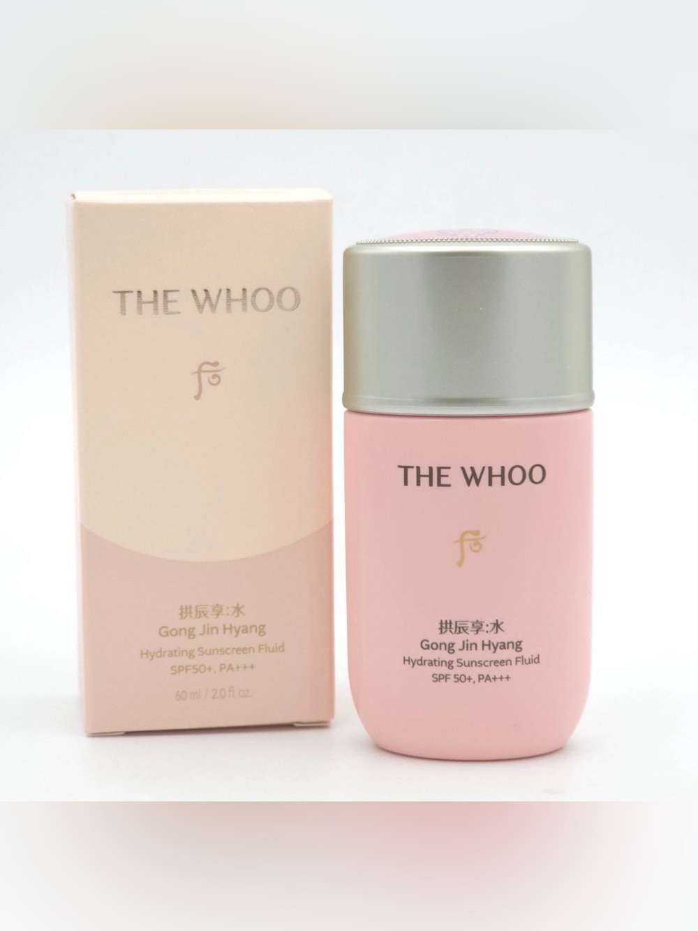 The Whoo Gong Jin Hyang Soo Hydrating Sunscreen Fluid 60ml SPF50+ PA+++ K-Beauty